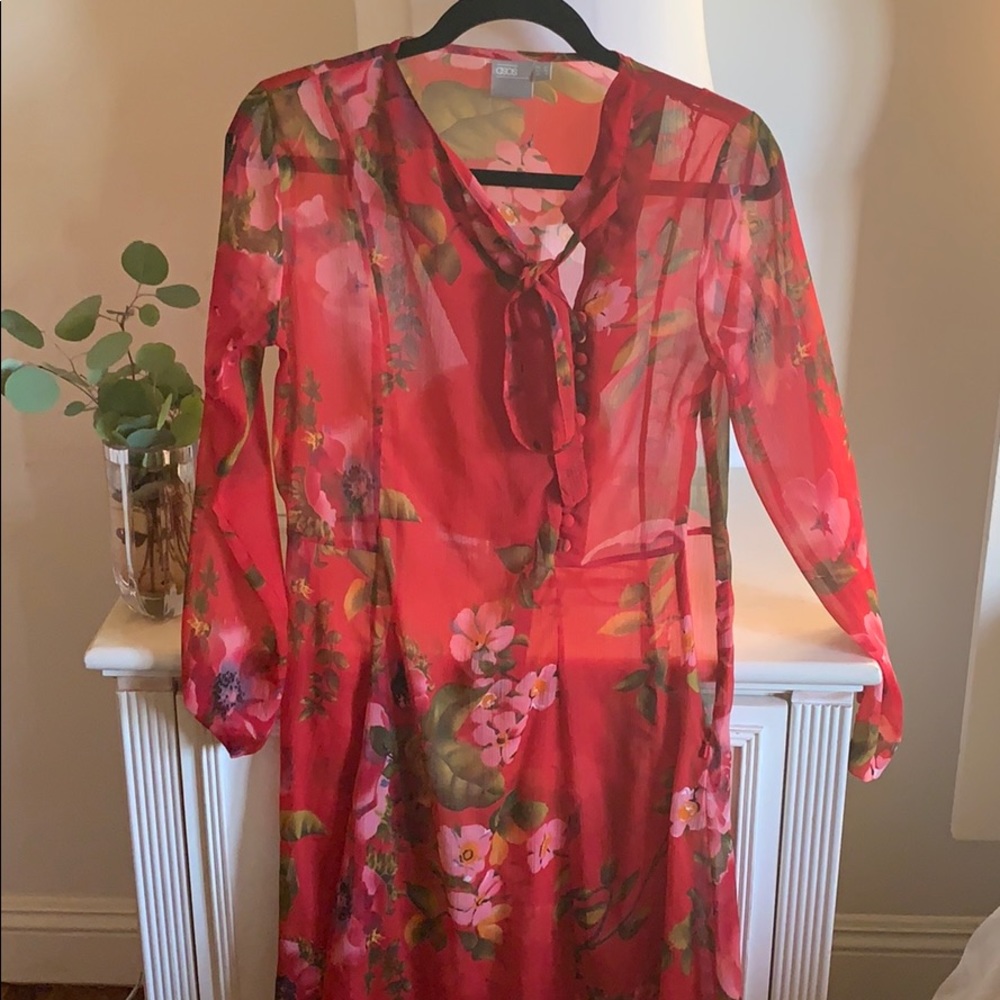 Beautiful red floral dress